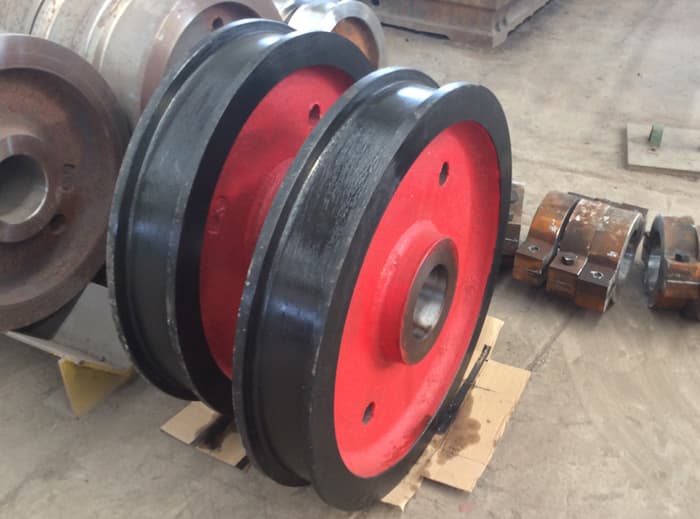 鑄造起重機車輪表面處理修復